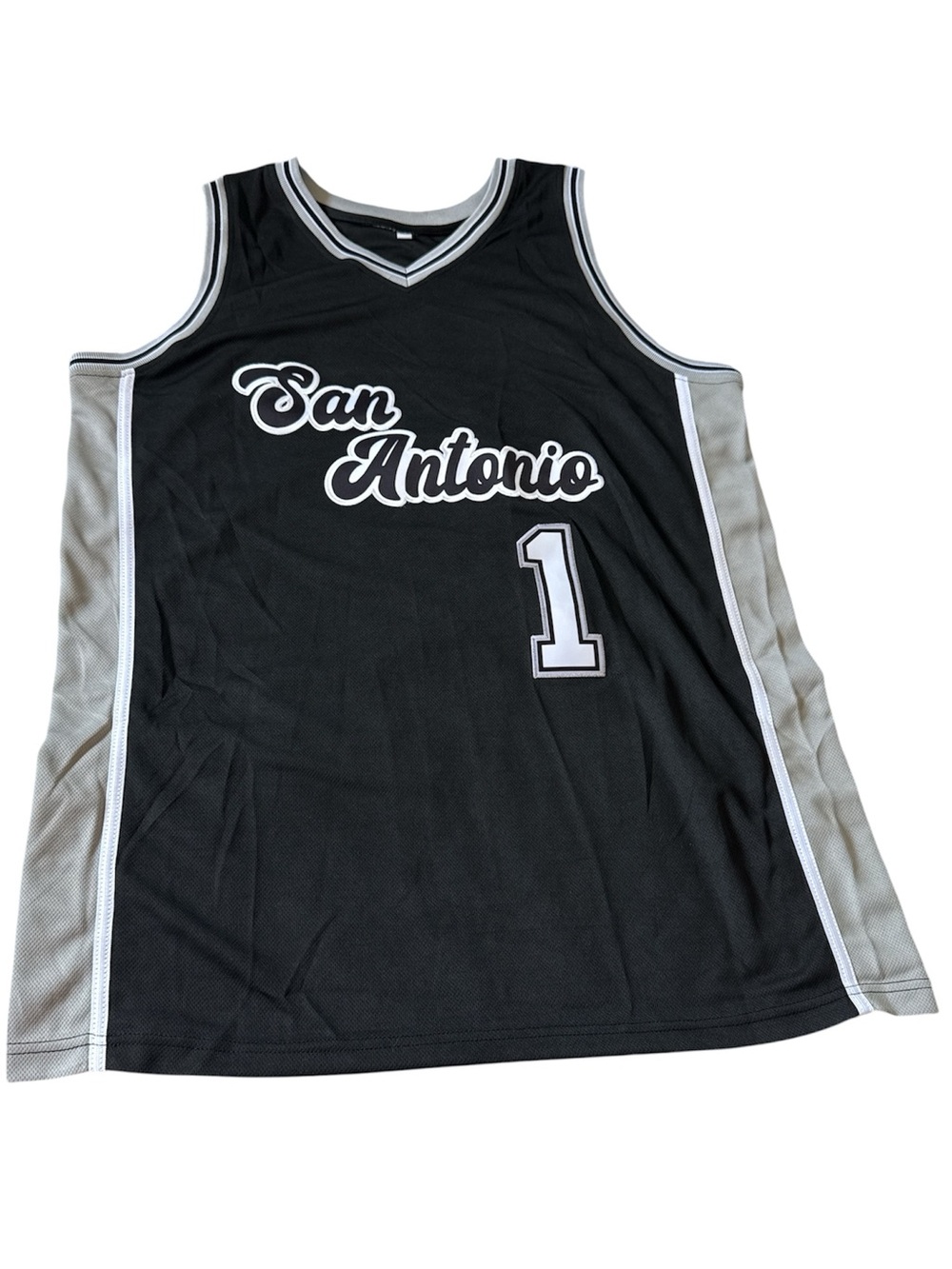 Retro Drip WEMBY #1 Victor Wembanyama San Antonio Vibe Basketball Jersey sz XL
